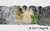 Satellite Panoramic Map of Tula, desaturated