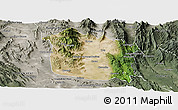 Satellite Panoramic Map of Tula, semi-desaturated