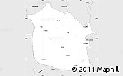 Silver Style Simple Map of Tula