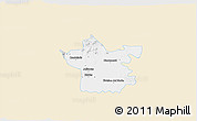 Classic Style 3D Map of Xicotencatl, single color outside