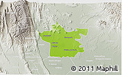 Physical 3D Map of Xicotencatl, lighten, semi-desaturated