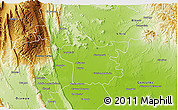 Physical 3D Map of Xicotencatl