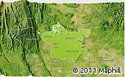 Physical 3D Map of Xicotencatl, satellite outside