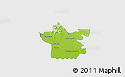 Physical 3D Map of Xicotencatl, single color outside