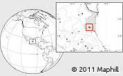 Blank Location Map of Xicotencatl, highlighted parent region