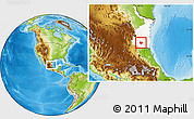 Physical Location Map of Xicotencatl, highlighted parent region