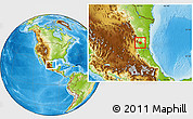 Physical Location Map of Xicotencatl