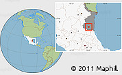 Savanna Style Location Map of Xicotencatl, highlighted country, highlighted parent region