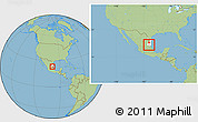 Savanna Style Location Map of Xicotencatl, highlighted parent region, within the entire country