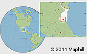 Savanna Style Location Map of Xicotencatl, highlighted parent region