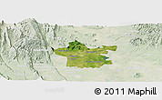 Satellite Panoramic Map of Xicotencatl, lighten