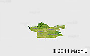 Satellite Panoramic Map of Xicotencatl, single color outside