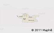 Shaded Relief Panoramic Map of Xicotencatl, cropped outside