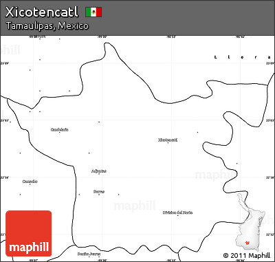 Blank Simple Map of Xicotencatl