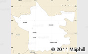 Classic Style Simple Map of Xicotencatl