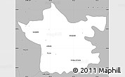Gray Simple Map of Xicotencatl