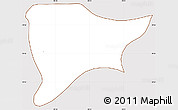 Classic Style Simple Map of Apizaco, cropped outside