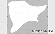 Gray Simple Map of Apizaco