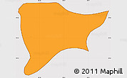 Political Simple Map of Apizaco, cropped outside