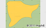 Savanna Style Simple Map of Apizaco, cropped outside