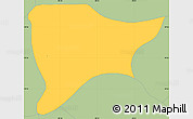 Savanna Style Simple Map of Apizaco