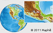 Physical Location Map of Terrenate, highlighted parent region