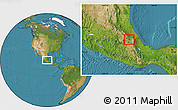 Satellite Location Map of Terrenate