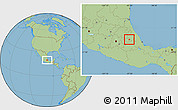 Savanna Style Location Map of Terrenate