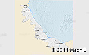Classic Style 3D Map of Veracruz, single color outside