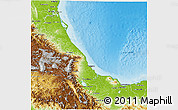 Physical 3D Map of Veracruz