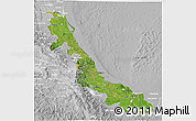 Satellite 3D Map of Veracruz, lighten, desaturated