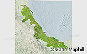 Satellite 3D Map of Veracruz, lighten