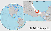 Gray Location Map of Acula, highlighted parent region