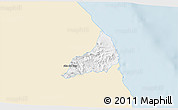 Classic Style 3D Map of Alto Lucero, single color outside