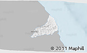 Gray 3D Map of Alto Lucero, single color outside