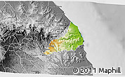 Physical 3D Map of Alto Lucero, desaturated