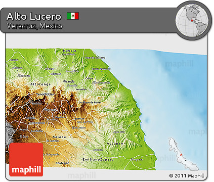 Physical 3D Map of Alto Lucero