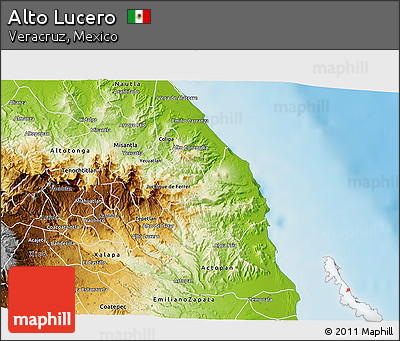 Physical 3D Map of Alto Lucero