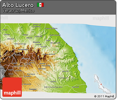 Physical 3D Map of Alto Lucero