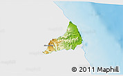 Physical 3D Map of Alto Lucero, single color outside