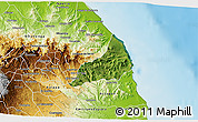 Satellite 3D Map of Alto Lucero, physical outside
