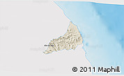 Shaded Relief 3D Map of Alto Lucero, single color outside