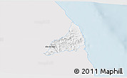 Silver Style 3D Map of Alto Lucero, single color outside
