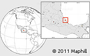 Blank Location Map of Alto Lucero, highlighted country