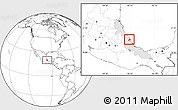 Blank Location Map of Alto Lucero, highlighted parent region