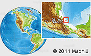 Physical Location Map of Alto Lucero, highlighted parent region