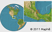 Satellite Location Map of Alto Lucero