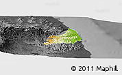 Physical Panoramic Map of Alto Lucero, darken, desaturated