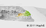 Physical Panoramic Map of Alto Lucero, lighten, desaturated