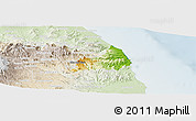 Physical Panoramic Map of Alto Lucero, lighten